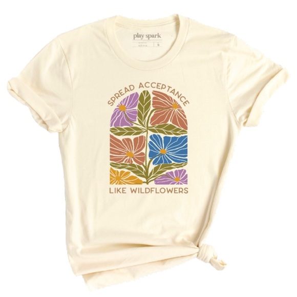 Spread Kindness Like Wildflowers tee - Picture 1 of 3